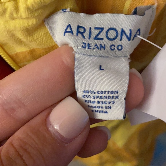 Arizona Jean Co. Fall Plaid Dress Size L - Picture 7 of 7